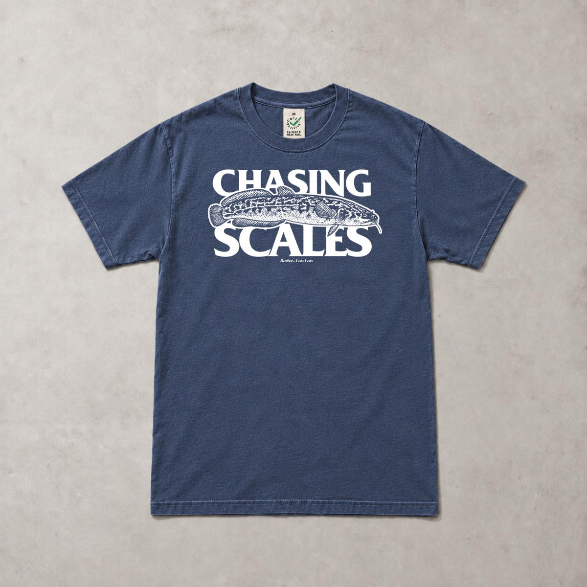 Jack Perks "Chasing Scales" Collaboration T Shirt - Navy